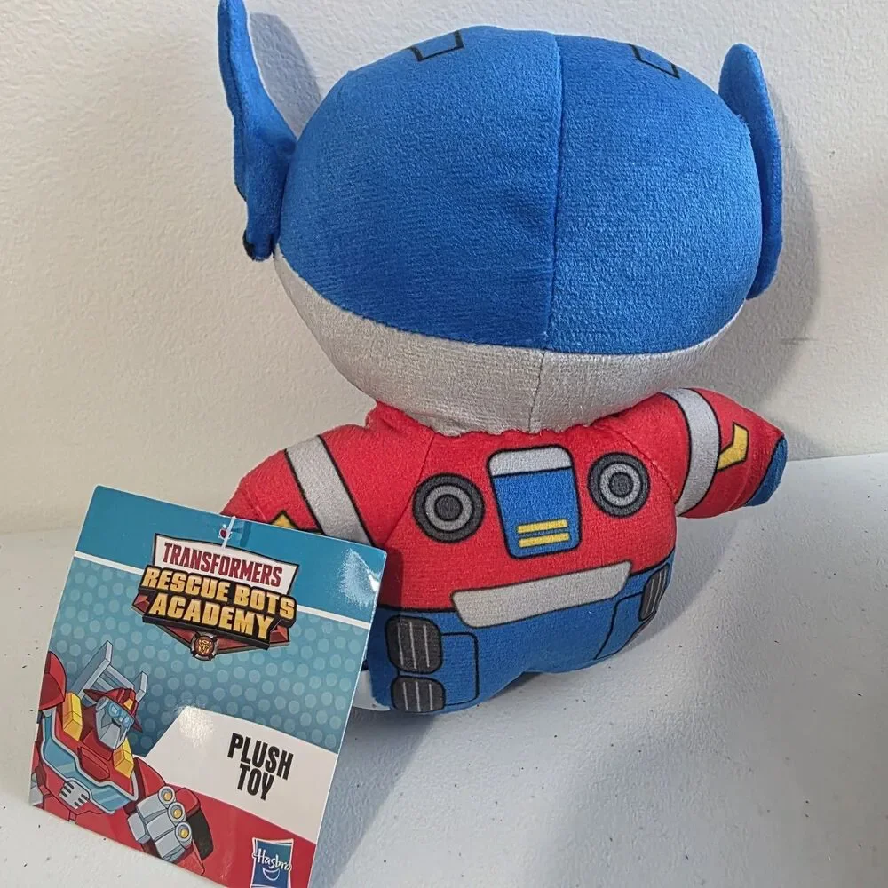 Transformers Rescue Bots Academy Optimus Prime Plush Toy Doll Hasbro 7